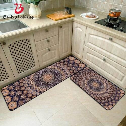 Bubble Kiss Nordic Style Kitchen Carpet Ethnic Style Oil-Proof Kitchen Mat Non-Slip Bedroom Decor Rug Fashion Design Bedside Rug