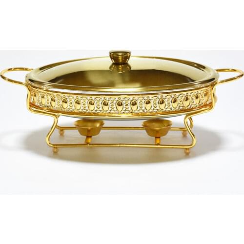 Household Stainless Steel Alcohol Dry Hot Pot With Holder Small Chafing Dish Solid Fuel Boilersmall Buffet Pan Food Tray Warmer