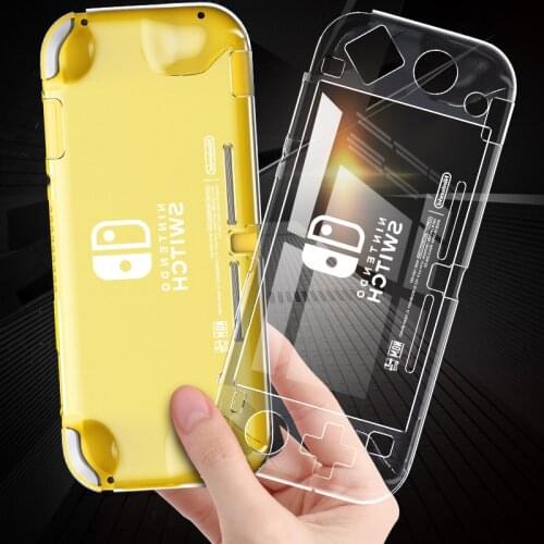 Case For Nintend Switch lite Transparent Clear Cover for nintendo switch mini NS Hard Crystal Shell Screen Soft Screen Film