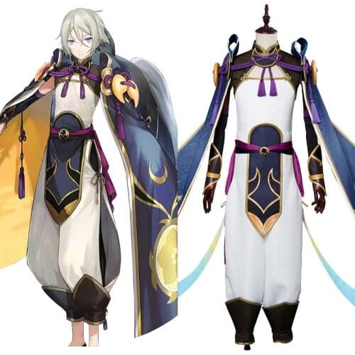 Fate Grand Order FGO Prince Lan Ling Cosplay Costume Outfit FGO New Saber Lan Ling Wang Adult Men Women Halloween Costumes