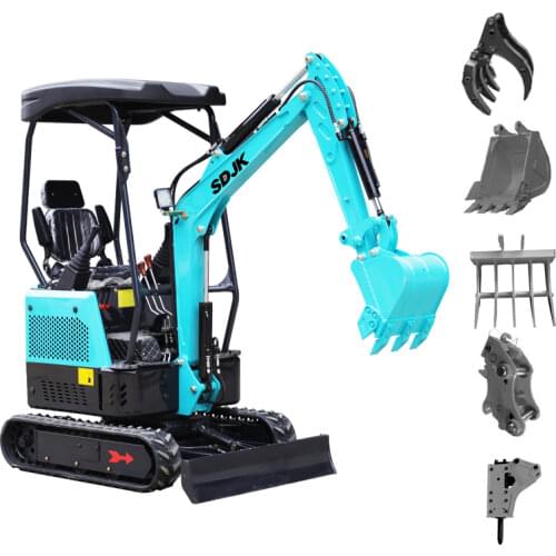 JKW-15 Small Excavator 1 Ton 2 Ton Mini Digger Household China Mini Excavator With Small Bucket Cheap Price for Sale