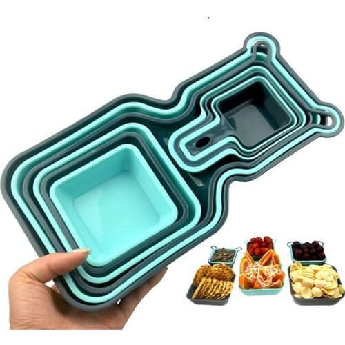 Candy Snacks Nuts Seeds Dry Fruits Plastic Plates Dishes Bowl Breakfast Tray Dish Nut Plate Snack Storage 10pc/set