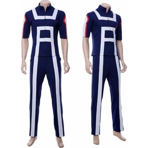 Anime My Hero Academia Boku No Hero Men Women School Uniform Gym Suit Tshirt Pants Midoriya Izuku Todoroki Shouto Cosplay Costum
