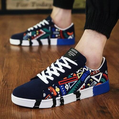 Summer Sport Men PU Leather Sneakers Men Sports Shoes Male Running Shoes Sport Man Blue Colorful Deporte Temis Jogging GME-1559