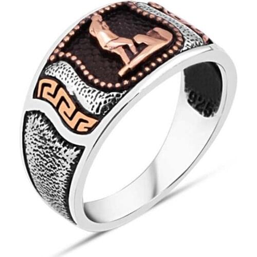 Ataturk Sülietli Silver Men 'S Ring