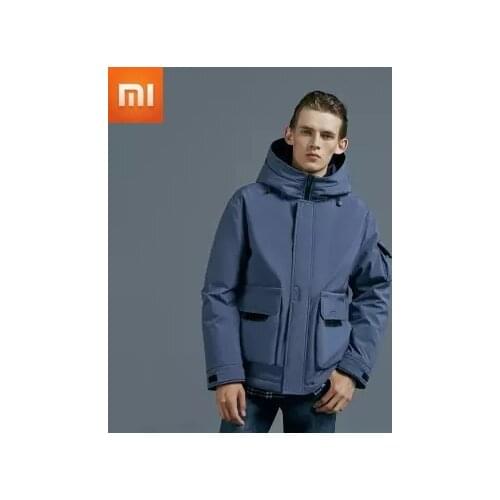Xiaomi Youpin Mens Hooded Short Down Jacket Waterproof Anti-drill Smart Home Service Winter Down Jacket Fashion