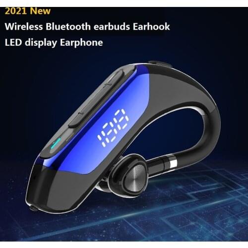 Newest Bluetooth Headset Bluetooth 5.0 Earpiece Handsfree Headphones LED Display 9D Stereo Wireless Earpiece For Smartphone