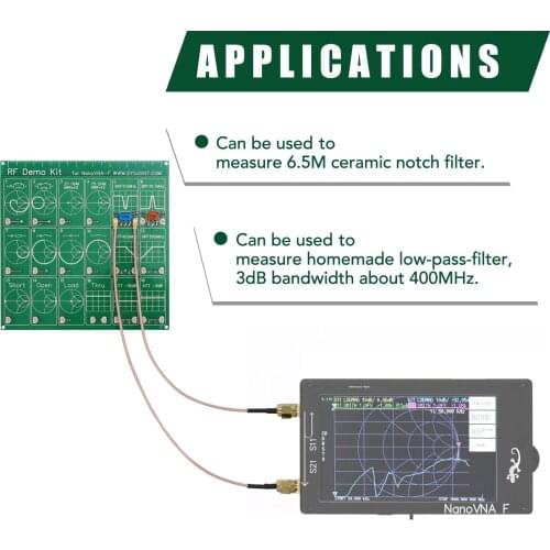 Module for NanoVNA-F Vector Network Analyzer Board Filter Attenuator RF Demo Kit NanoVNA RF Tester