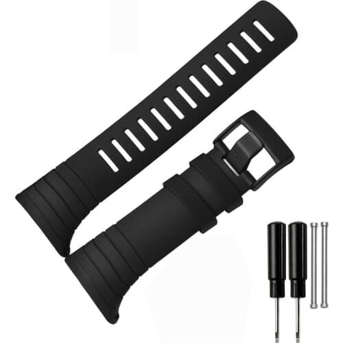 SUUNTO CORE series watchband black Rubber strap high quality silicone bracelet men Watch accessories