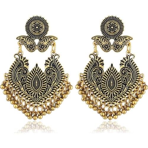 New Fashion Retro Flower Stud Earrings For Women Jewelry Statement Earrings Pendientes Mujer Moda 2018 AE414