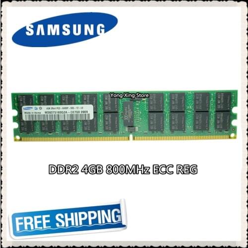 Samsung Server memory 4GB DDR2 2Rx4 REG ECC RAM 800MHz PC2-6400P 800 4G
