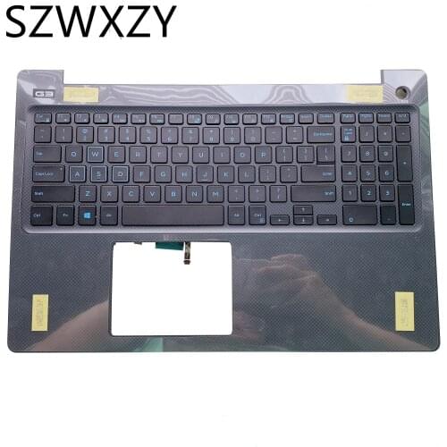 SZWXZY NEW Original For DELL G3 3579 Laptop Palmrest Upper Case US Backlit keyboard N4HJH 0N4HJH