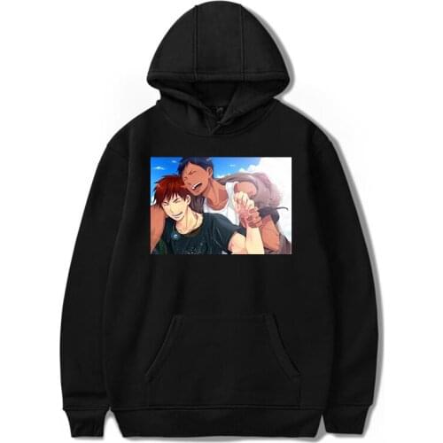 Japanese Graphic Kuroko No Basket Anime Men Hoodies women Streetwear Winter cool leisure Fashion Unisex Long Sleeve Sweatshirts