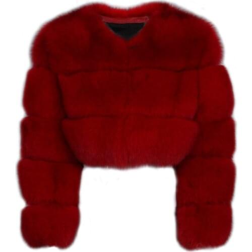 Natural fox fur jacket women real fox fur jacket ladies fur jacket