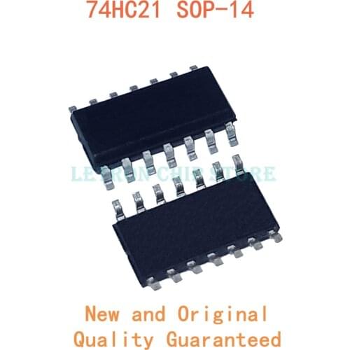 10PCS 74HC21 SOP14 74HC21D SOP-14 SN74HC21DR SOP 74HC21DR SOIC14 HC21 SOIC-14 SMD new and original IC Chipset