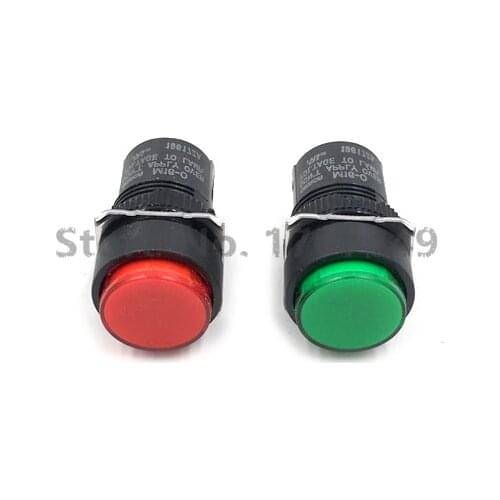 100% New original Omron round 24V signal light indicator M16-0 Red M16-TR-24D / Green M16-TG-24D