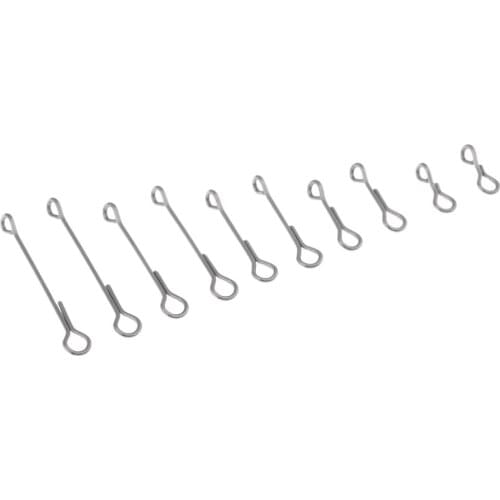 10x Skull Articulated Shank Spine DIY Fly Tying Tool 5 Sizes