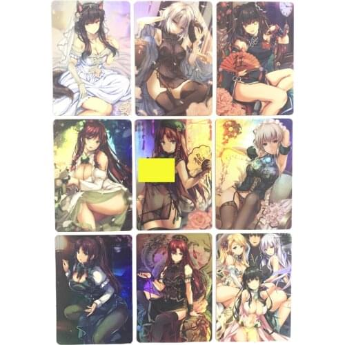9pcs/set ACG Sexy Uniform Maid Card Hobby Collection Anime Card Sexy Nude Toy Hobby Collection Card Gentleman Card