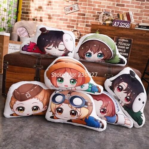 Anime Identity V PP Cotton Figure Toys Emma Woods Emily Dyer Tracy Reznik Short Plush Doll Pillow 50cm Cosplay for Gift