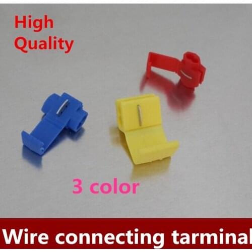 Free shipping 100PCS/LOT 3 color SCOTCHLOK QUICK SPLICE WIRE CONNECTORS ALL SIZES