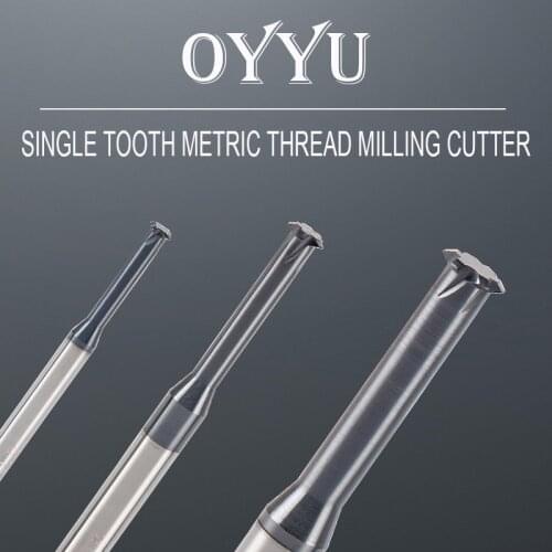 Single tooth coating thread milling cutter metric single edge milling cutter machining center carbide tungsten carbide milling