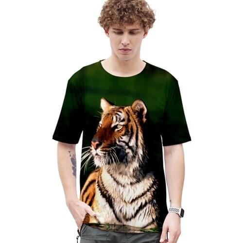 Summer 3d T Shirts Print Animal Tiger Costume Men Women T-shirt Short Sleeve O-neck Daily Casual Cool 3D T-shirts Tee Shirt Tops