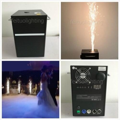 H-8 machine cold spark fountain remote control 750w DMX cold spark/fireworks machine