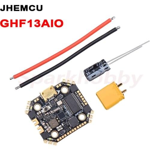 NEW JHEMCU GHF13AIO F4 OSD Flight Controller Built-in 13A 4in1 ESC 2-4S Lipo 16*16mm MPU6000 Betaflight For RC FPV Racing Drone