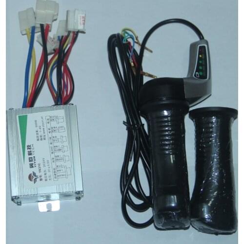 24V 500W DC motor Brushed speed Controller Electric Scooter Throttle Twist Grips Power Display controlador de motor
