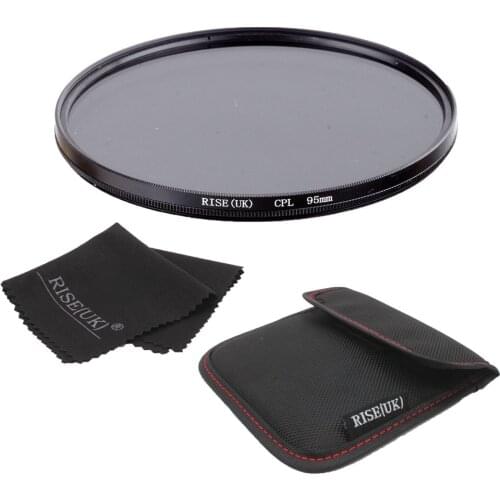95mm Circular Polarizing CPL Filter+ cloth bag +cloth for Canon 1000D 650D 600D 550D 500D Rebel T4i T3i T3 T2i 18-55mm Lens