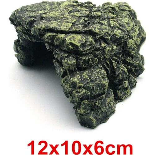 L Size Aquarium Turtle Basking Island Stone Decoration Turtle Repitle Climbing Basking Platform Aquarium Rock Cave Decoration