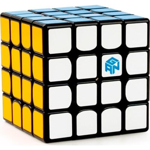 GAN 460M 4x4x4 Magnetic Speed Magic Cube Ultra-smooth Twist Puzzle Contest Toy Black 3D IQ Game Fancy Cubic Brain Teaser 6CM ABS