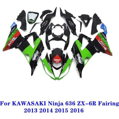 New ABS Full Fairing kit for Kawasaki Ninja ZX6R 636 2013 2014 2015 2016 6R ZX-6R green other colors fairing can be ordered13-16