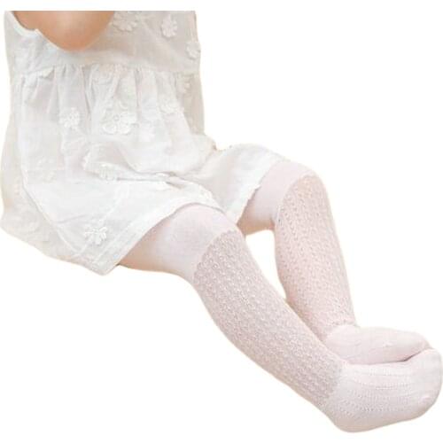 1 Pcs Infant Baby Girl Solid Tights Toddler Baby Summer Baby Anti-mosquito Breathable Mesh Soft Pantyhose 0-24M