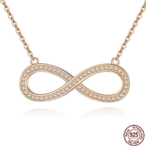 TONGZHE 925 Sterling Silver Jewelry Pendant Necklace CZ Letter Decoration Jewelry Chokers Necklaces For Women Colar Gift Sale