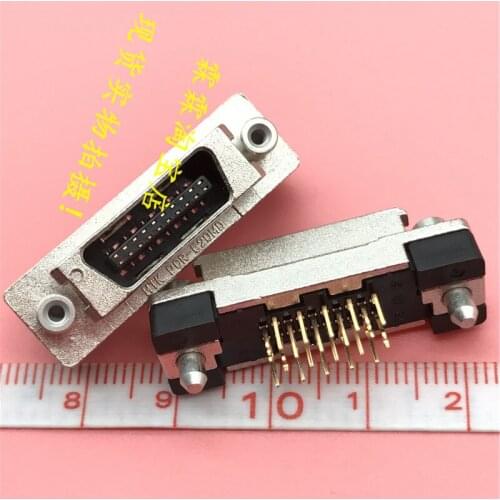 PCR-E20MD imported Honda Honda SCSI 20P slot type 180 degree male connector Zhen