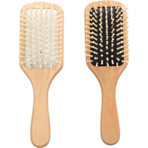 Portable Wooden Air Bag Massage Comb Anti-static SPA Head Massager Hair Brush