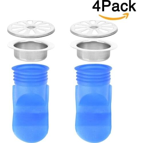 Drain Backflow Preventer, Floor Drain Seal Resist Smell and Bugs One Way Valve for Pipes Tubes in Toilet Bathroom Floor - Suitab