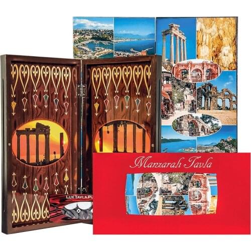 Work Scenic Polyester Backgammon Antalya Tourist Big size