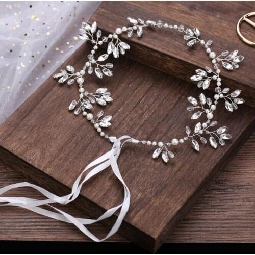 Luxury Sparkling Wedding Bridal Crystal Pearl Tiara Princess Pageant Prom Rhinestone Tiara Headband Wedding Hair Accessories