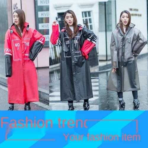 Adult Thickened Raincoat Hiking Poncho Mens and Womens Fashion Travel Long Body Suit plus-Sized Fashion Brand Raincoat