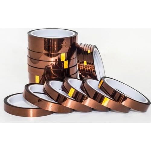 High quality 20mm 33m 100ft Adhesive Tape High Temperature Heat Resistant Polyimide for Electronic Industry