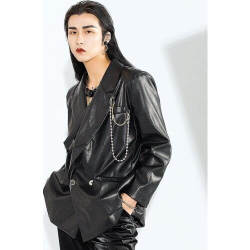 Brand New 2021 Fuchsia Blazer For Women Casual Style Long Sleeve Elegant Roll Sleeve Blazers Female Jackets And Coats Outerwear