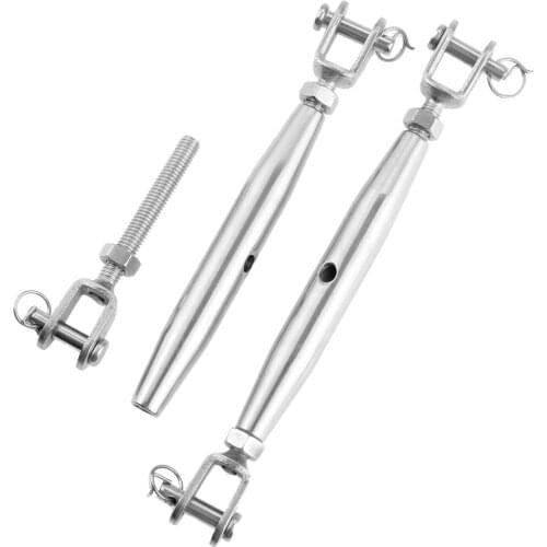 1PC M6 M8 Marine Grade 316 Stainless Steel Rigging Screw Jaw or Fork Turnbuckle Closed Body Bottlescrew Boats Hardware