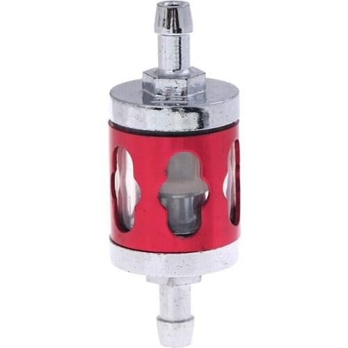 1pc Motorcycle Gas Fuel Filter Fits 8mm 1/4'' Inline Universal Hose Filters