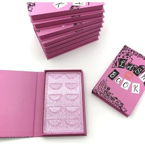 8-25mm Lashes Rectangle Box NEW Design Eyelash five pairs Packaging Box Wholesale Lashes Boxes Empty Eyelash Package Boxes Case