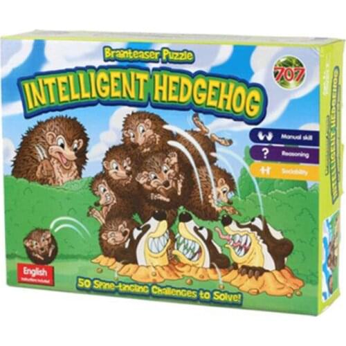 Free Shipping Desktop Game Intelligent Hedgehog Escape 3D Puzzle Toys Educational IQ Challenge Brain Games For Kids Children