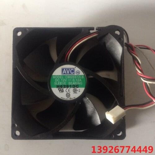 For Qihong/AVC C9025s12lb 12V 0.12a 9025 Silent 3-Wire Chassis Cooling Fan