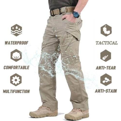 IX9 City Military Tactical Pants Men SWAT Combat Army Pants Casual Men Hiking Pants Outdoors Trousers Cargo Waterproof Pants