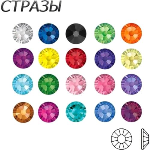 CTPA3bI Strass Non Hotfix Colorful Nail Art Rhinestones Rose Flat Shape Glass Glue On Garment For 3D Nail Accessories Decoration